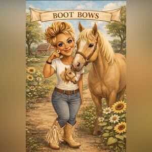 Boot Bows ( See 2nd Photo for Example )